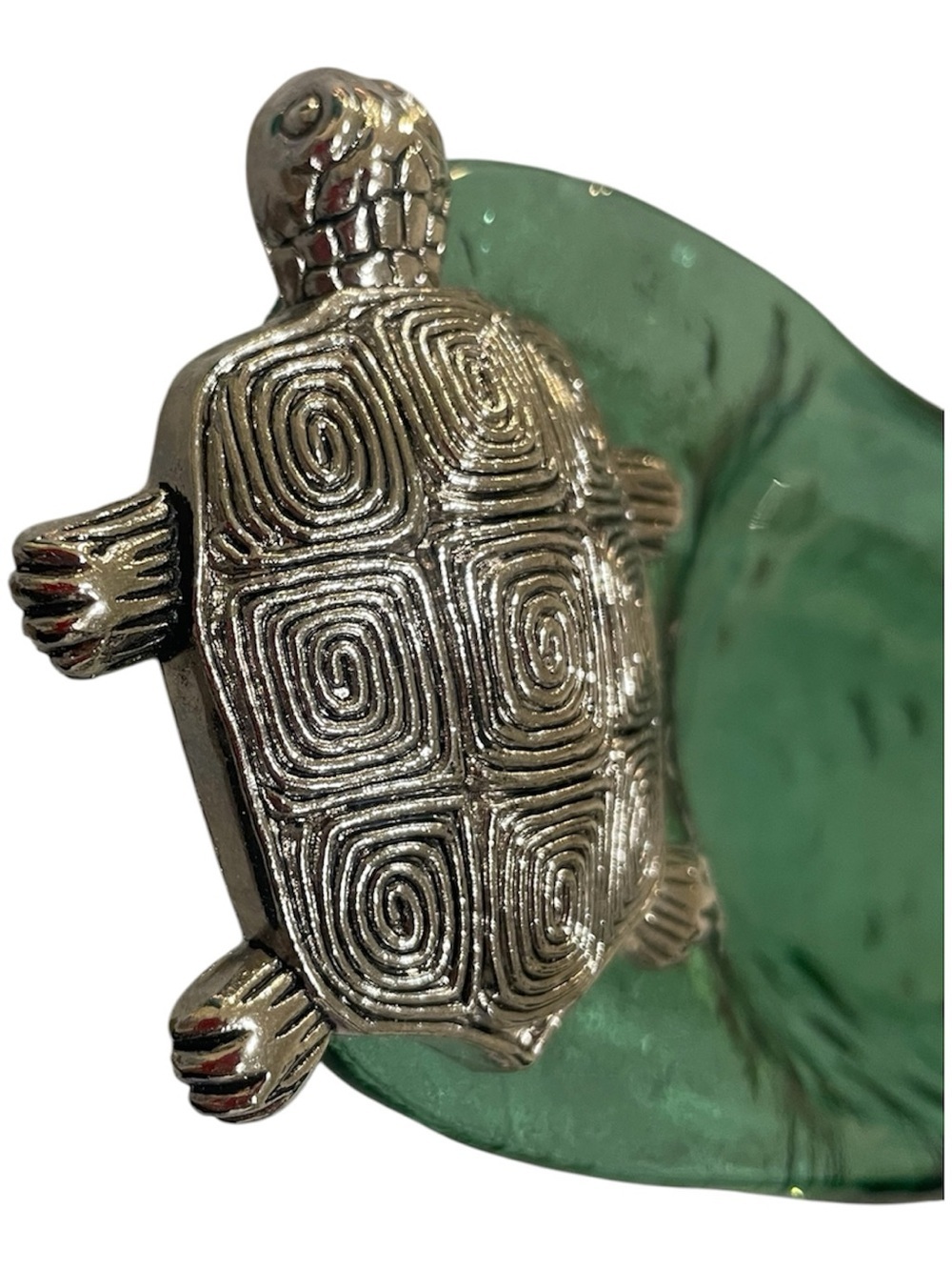 Coastal Glass Serving Tray Sea Turtle Decor 🐢